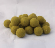 2cm/20mm Felted Wool Balls-Green, Beige, Pink, Brown - nepacrafts