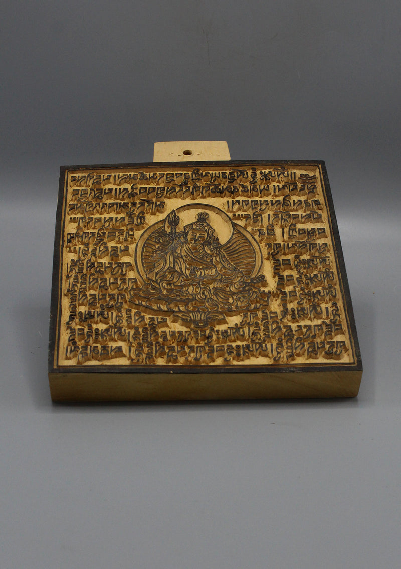 Guru Padmasambhava Wooden Prayer Flags Block Print