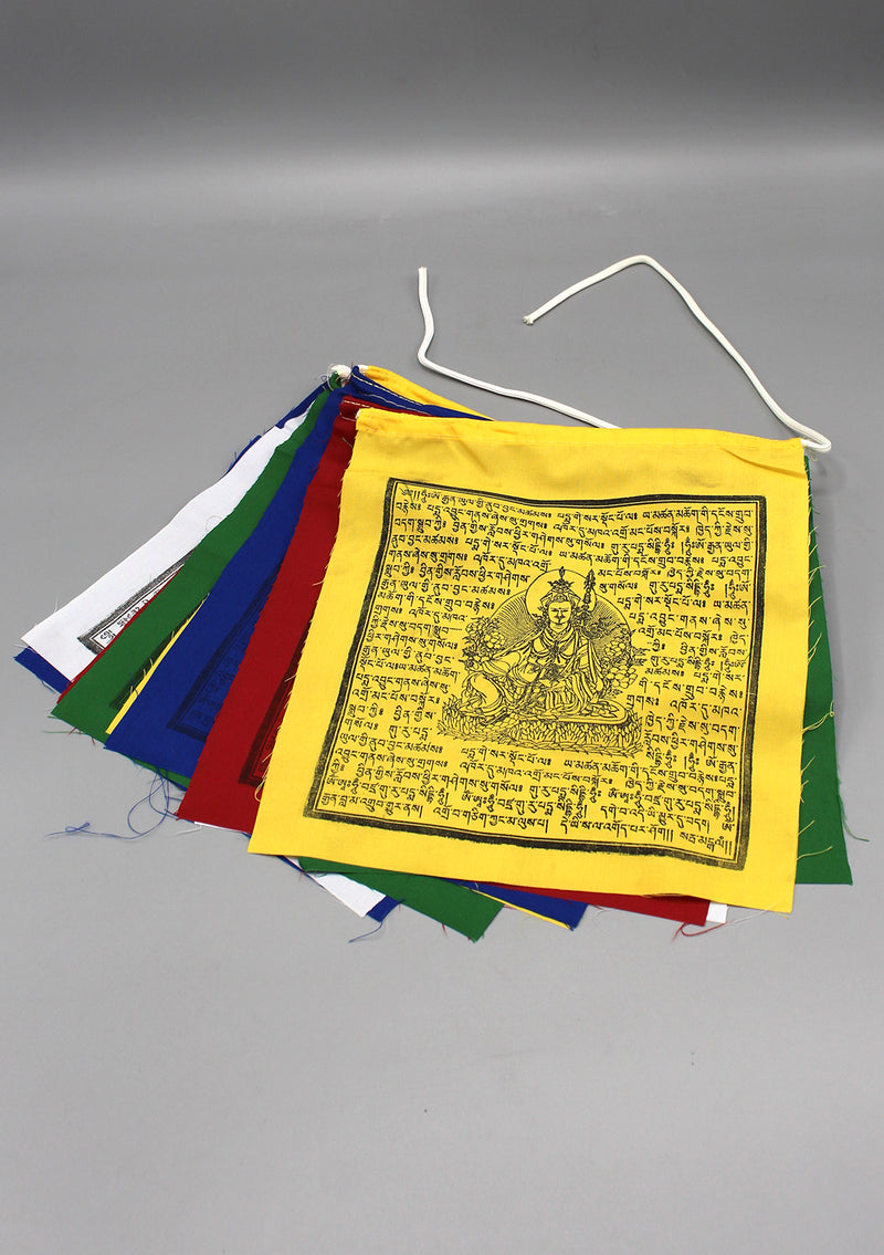 Wooden-Block Printed Guru Padmasambhava Prayer Flags