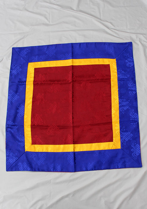 Maroon Silk Brocade Buddhist Altar Cloth - nepacrafts