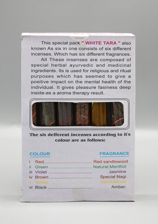 White Tara Six in One Tibetan Incense - nepacrafts