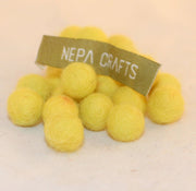 1cm Soft Felt Balls-Purple, Yellow, Pink, Dark Pink - nepacrafts