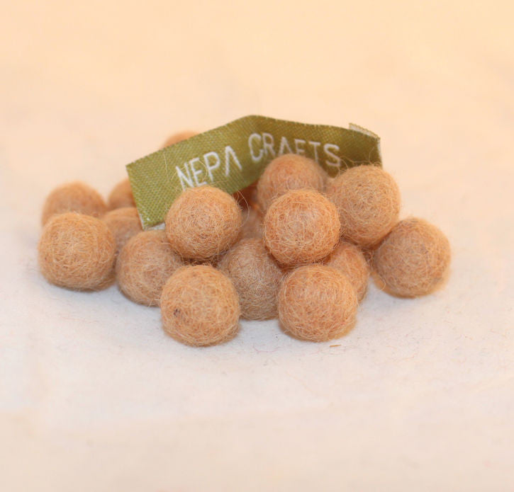 1cm Soft Felt Balls-Purple, Yellow, Pink, Dark Pink - nepacrafts