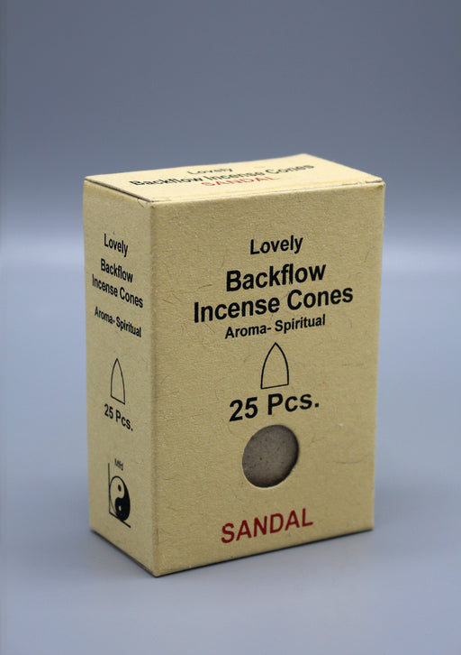 Sandal Spiritual Aroma Back Flow Cone Incense - nepacrafts
