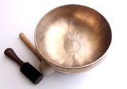 Zen Tibetan Singing Bowl 9" along with Cushion and Thick Mallet - nepacrafts