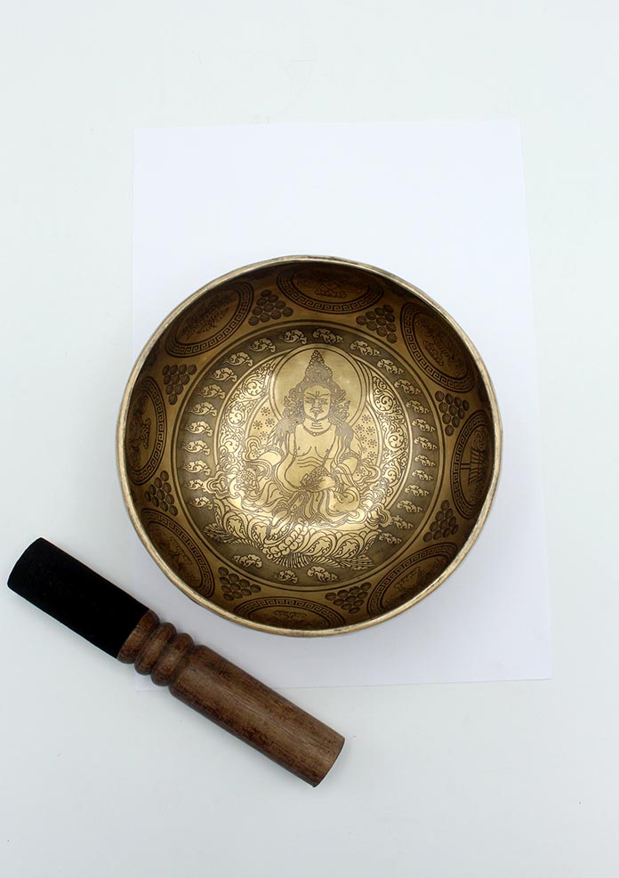 Fine Arts Jambala Etched Singing Bowl -6 inch