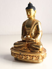 Fully Gold Plated Amitabha Buddha Statue - nepacrafts
