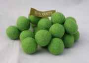 2cm/20mm Felt balls-Blue, Green, Lavender, Brown - nepacrafts