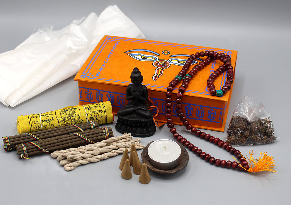 Buddha Eyes Travelling Altar Incense Gift Pack - nepacrafts