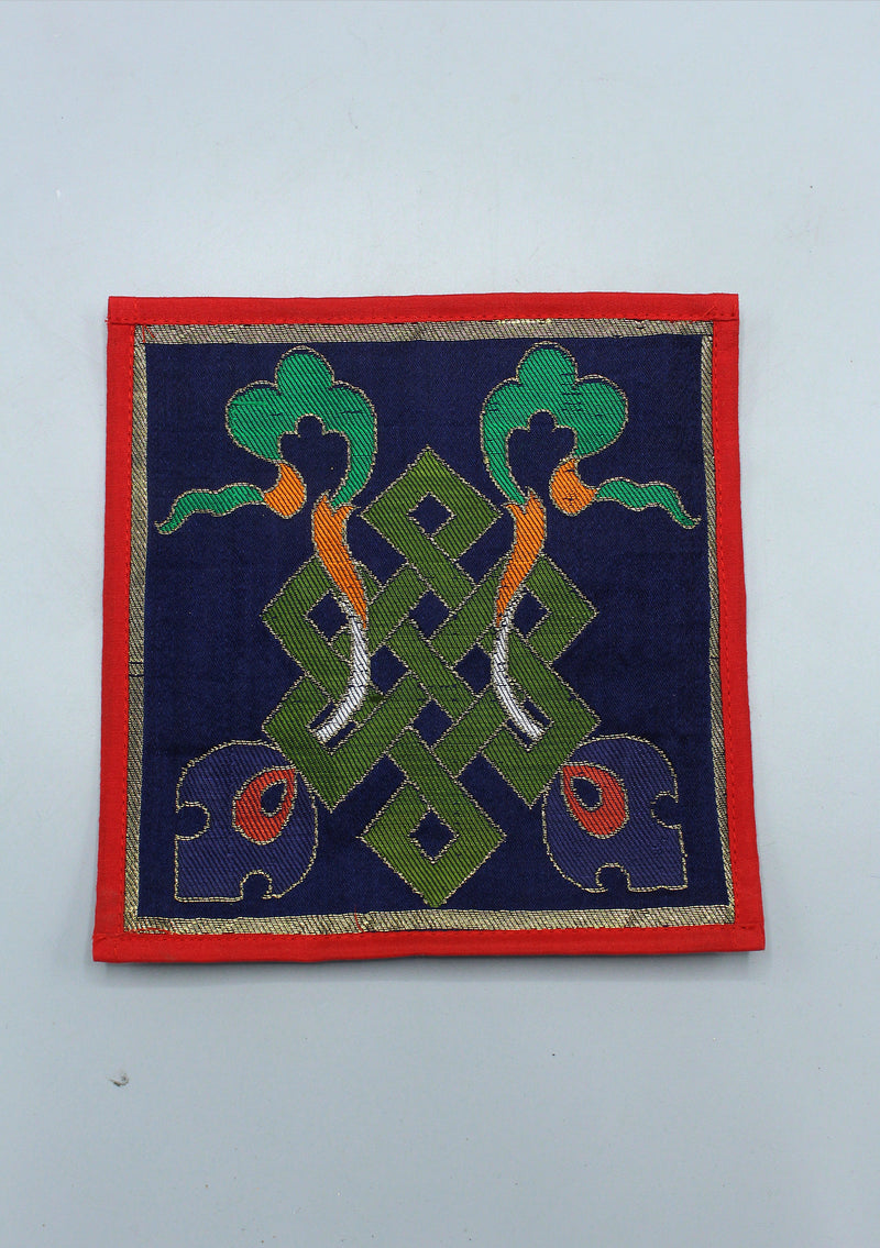 Endless Knot Brocade Fabric Table Cloth/Altar Cloth