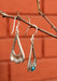 Tear Drop Shaped Sterling Silver Dangle Earrings - nepacrafts