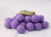 2 cm/20mm Felt Balls-White, Green,Gray, Turquoise, Purple - nepacrafts