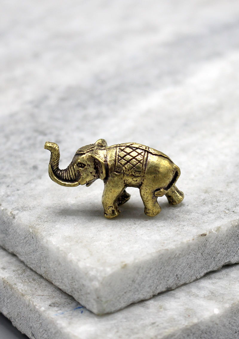 Hand Carving Mini Elephant Brass Statue