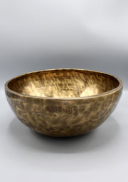 Tibetan Full Moon Healing Singing Bowl Note E - nepacrafts