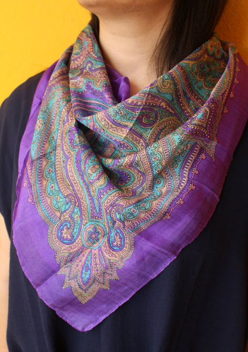 Vibrant Color Soft and Stylish Bandanas Silk Scarves, Summer Accessories - nepacrafts