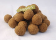 2cm/20mm Felt balls-Blue, Green, Lavender, Brown - nepacrafts