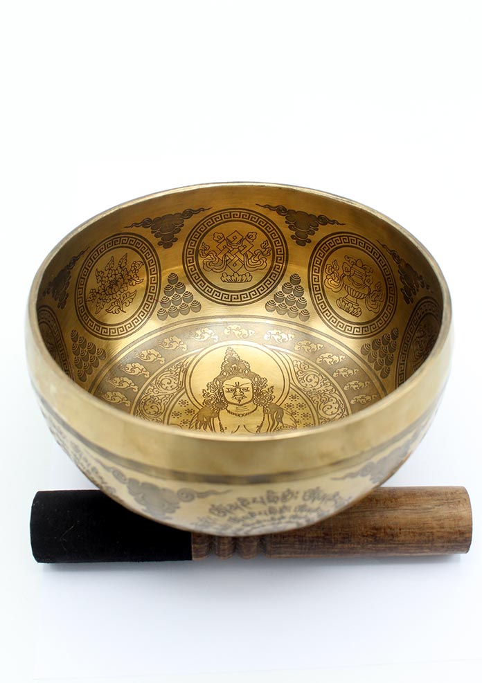 Fine Arts Jambala Etched Singing Bowl -6 inch