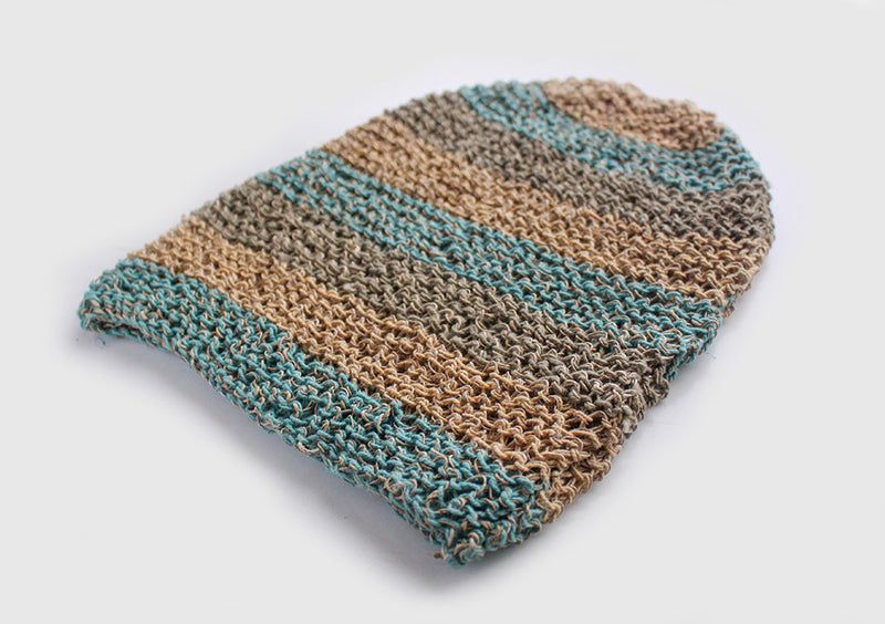 Classic Blue and Gray Mulicolor lining Hemp Cap, Hemp Unisex Beanie - nepacrafts