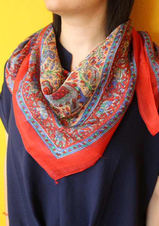 Stylish and Cool Summer Bandanas Floral Printed Women Scarves - nepacrafts