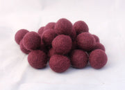 2cm/20mm Felt balls-Blue, Green, Lavender, Brown - nepacrafts