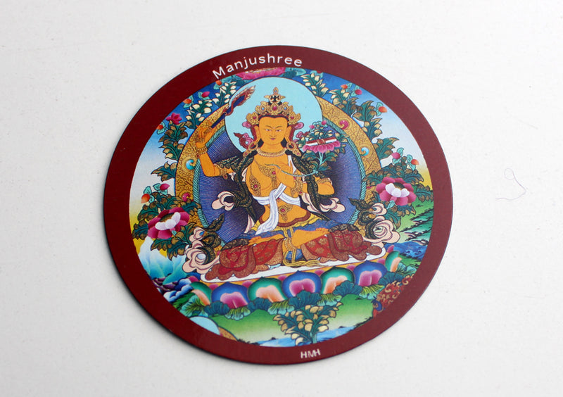 Manjushree Printed Round Fridge Magnet - nepacrafts