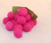 1cm Felt Balls-Blue, Dark Blue, Brown, Pink - nepacrafts