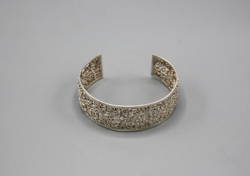 Filigree Tibetan Sterling Silver Bracelet - nepacrafts