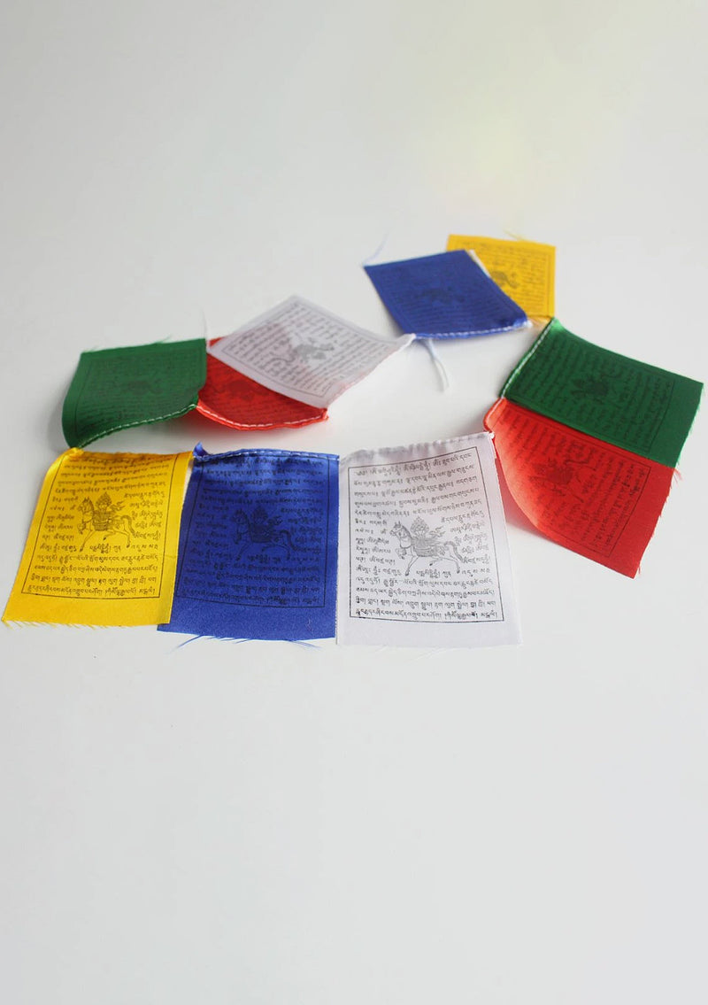 Baby Polyester Silk Windhorse Prayer Flags