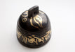 Buddha Eyes and Om Mani Mantra Painted Brass Bell - nepacrafts