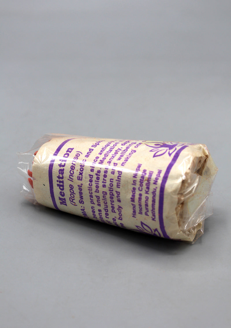 Meditation Rope Incense-Pack of Six Nepalese Handmade Incense