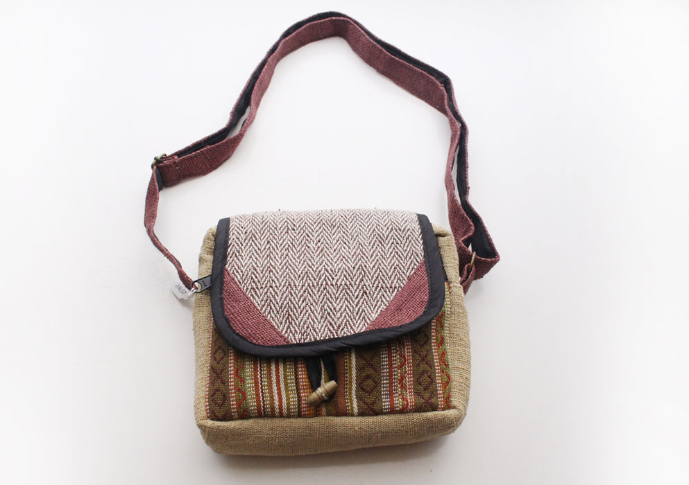 Eco Friendly and Natural Hemp Side Carry Travel Bag - nepacrafts