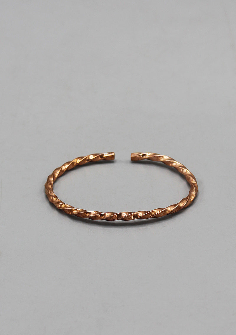 Twisted Copper Plain Bracelet