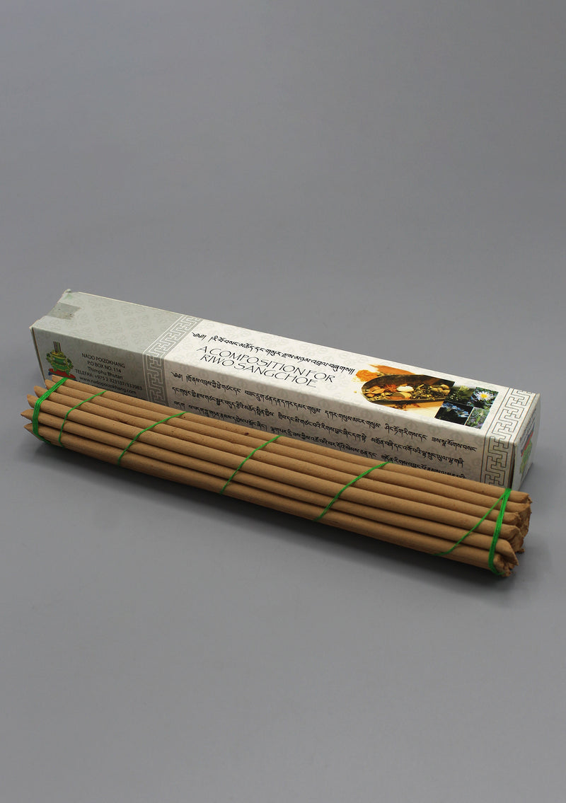 White Box Morning Bhutanese Nado Poizokhang Incense - nepacrafts
