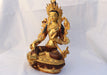 8 Inch High Gold Plated Green Tara Statue SSST354B - nepacrafts