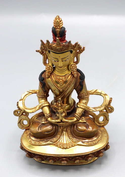 Gold Plated Aparmita Buddha Statue - nepacrafts