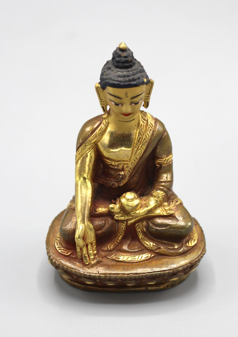 Party Gold Plated Ratnasambhava Buddha Statue