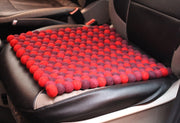 Red Shade Felt Balls Square Mat - nepacrafts
