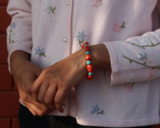 Stretchable Coral Bracelet - nepacrafts