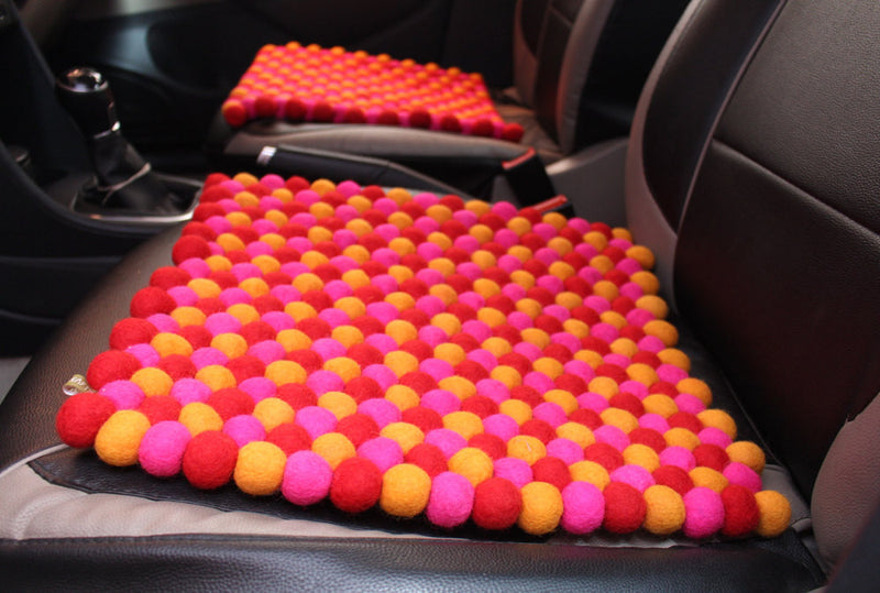 Multicolor Felt Square Mats - nepacrafts