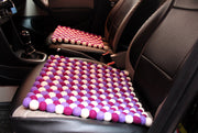 Purple Felt Balls Square Yoga Meditation Mat - nepacrafts
