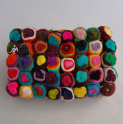 Women's Felt Cherry Clutch Purse - nepacrafts