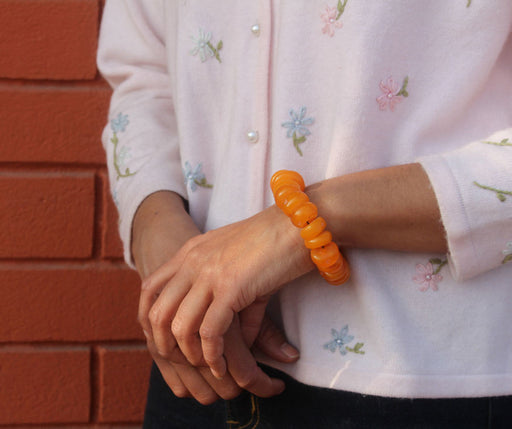 Flat Amber Wrist Mala - nepacrafts