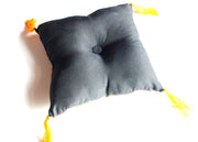 Gold Flower Singing Bowls Cushion - nepacrafts
