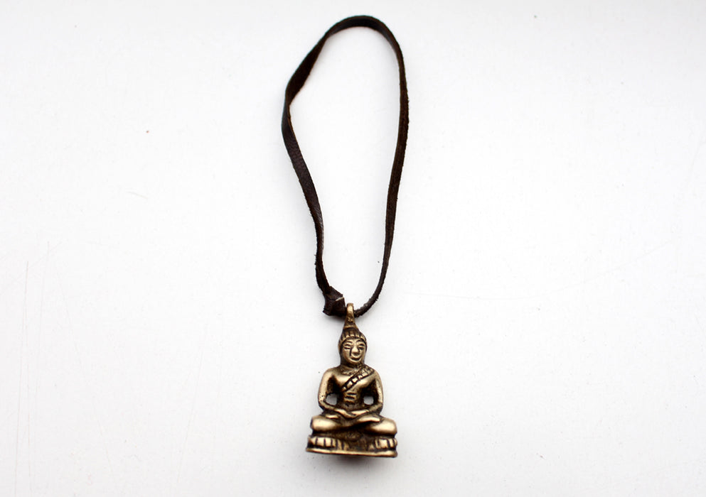 Mini Brass Buddha Locket Pendant - nepacrafts