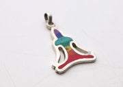 7 Chakra Meditating Buddha White Metal Pendant - nepacrafts