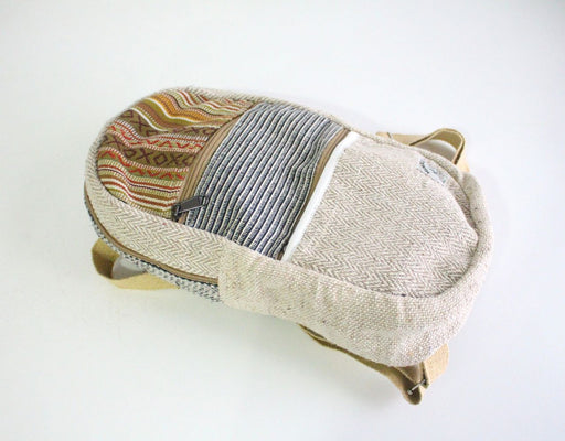 Nepalese Cotton Hemp Backpack Rucksack-Medium - nepacrafts