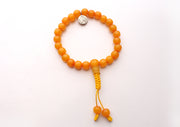 Faux Amber Beads Wrist Bracelet with Om Charm - nepacrafts