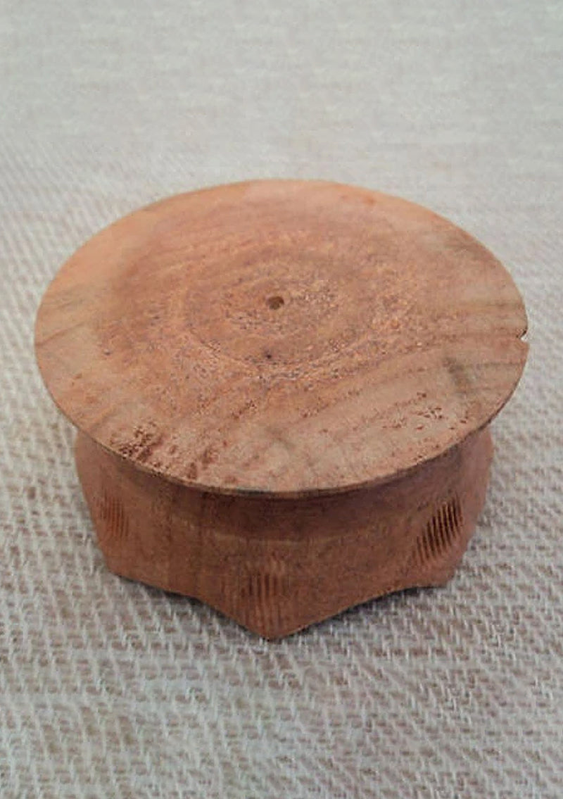 Handcarved Lotus Wooden Incense Burner