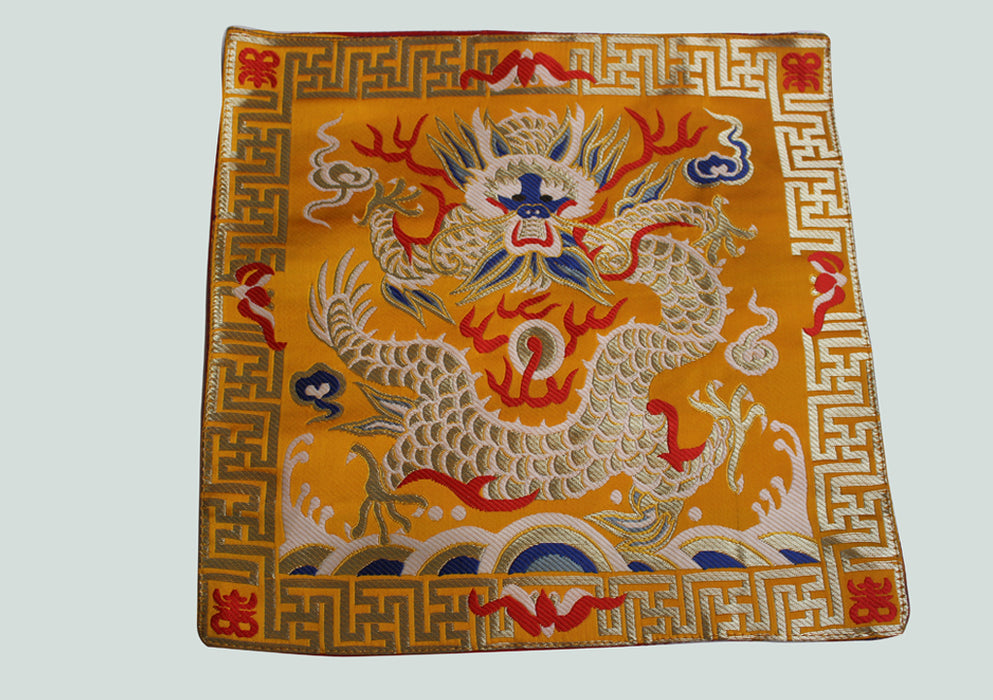 Dragon Embroidered Brocade Table Place Mat