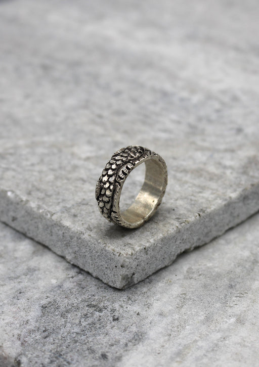 Fine Dragon Carving Sterling Silver Finger Ring - nepacrafts